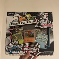 Pokemon TCG Black Bolt White Flare Unova Poster Collection Sealed New - Image 1