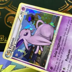 2010 POKEMON HEARTGOLD & SOULSILVER UNDAUNTED CRACKED ICE #2 ESPEON HOLO NM - Image 3