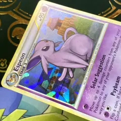 2010 POKEMON HEARTGOLD & SOULSILVER UNDAUNTED CRACKED ICE #2 ESPEON HOLO NM - Image 4