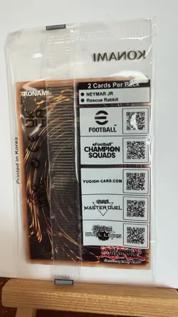 Konami Yu-gi-oh TCG Rescue Rabbit & Neymar Jr. eFootball Promo 2 Pack Sealed - Image 2