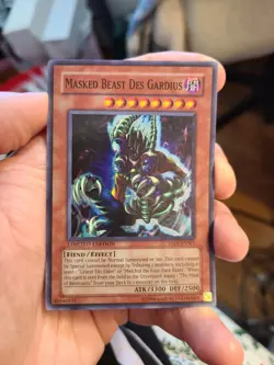Yugioh Masked Beast Des Gardius TAEV-ENSE1 Limited Super Rare - Image 1