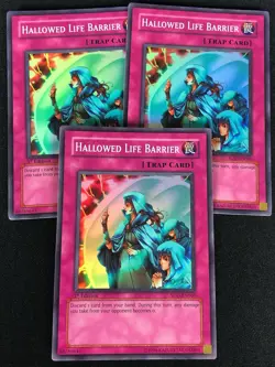 YUGIOH HALLOWED LIFE BARRIER SOD-EN060 1ST SUPER X3 (LP) - Image 1