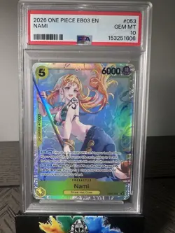 NAMI 2026 ONE PIECE EB03-O53 EXTRA BOOSTER -ONE PIECE HEROINES ED- #053 PSA 10 - Image 1