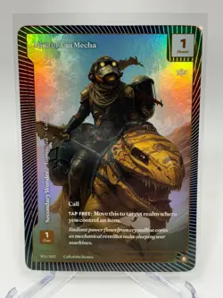 Wonders of The First Call Of The Stones COTS Dina of Tau Mecha Rare Foil - Image 1