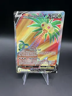 Pokemon TCG Alolan Exeggutor V (Full Art) Pokemon GO 071/078 Holo Ultra Rare NM - Image 1
