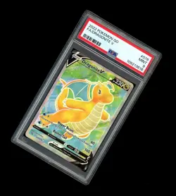 2022 Pokemon GO FULL ART DRAGONITE V HOLO RARE 76/78! PSA 9 MINT GRADED - Image 1