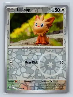 Lillipup Reverse Holo SV03: Obsidian Flames #170/197 Pokemon TCG NM - Image 1