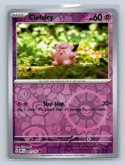 Clefairy Reverse Holo SV03: Obsidian Flames #081/197 Pokemon TCG NM - Image 1