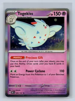 Togekiss Holo Rare #085/197 SV03: Obsidian Flames Pokemon TCG NM - Image 1