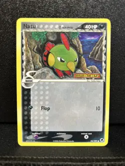 Delta Species Natu 55/101 EX Dragon Frontiers Rare Holo Stamped Pokemon - LP - Image 1