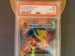 Pokemon XY Evolutions Mega Pidgeot EX 65/108 Holo Rare PSA 6 - Image 2