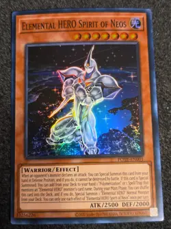 Yugioh Elemental HERO Spirit of Neos POTE-EN001 Super Rare Unl Edition NM - Image 1