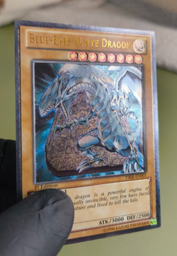 Blue Eys White Dragon YSKR-EN001 Ultimate Rare 1st Edition LP - Image 1