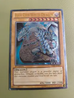 Blue Eys White Dragon YSKR-EN001 Ultimate Rare 1st Edition LP - Image 2