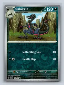Salazzle Reverse Holo SV03: Obsidian Flames #140/197 Pokemon TCG NM - Image 1