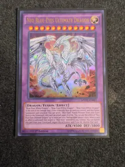 Yugioh Neo Blue-Eyes Ultimate Dragon MVP1-EN001 Ultra Rare - NM - Image 1
