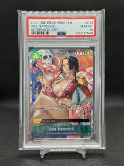 2024 One Piece PRB01 EN Alternate Art #013 Boa Hancock PSA 10 GEM MINT - Image 1