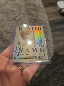 One Piece NAMI Gold Holo Wanted Poster Trading Card OP-WA-201-TJL-03 - Image 4