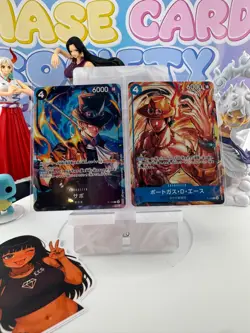 One Piece TCG Japanese Promo Lot Sabo P-105 + Ace P-103 NM Fire RARE - Image 2