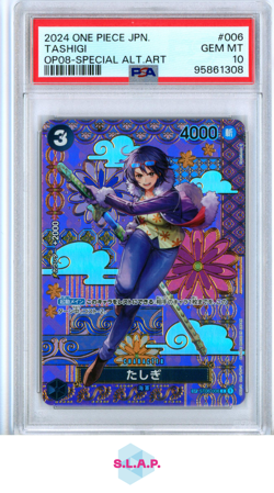 TASHIGI ONE PIECE 6 2024 OP08 SP JAPANESE PSA 10 - Image 1