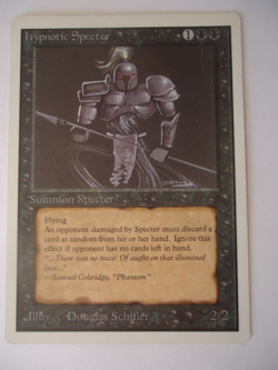 MTG Hypnotic Specter Unlimited Ed. NM/M Actual pic of card Free tracking number - Image 1