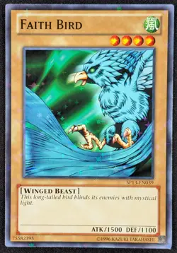 Faith Bird 1996 Starfoil Rare Holo Yugioh SP13-EN039 (NM) - Image 1