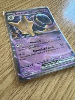 Pokemon TCG Alakazam EX 065/165 SV 151 Holo Rare Card - Image 2