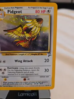 Pidgeot 014/130 Base Set 2 Holo Pokemon Trading Card Vintage Set, Lightly Played - Image 3
