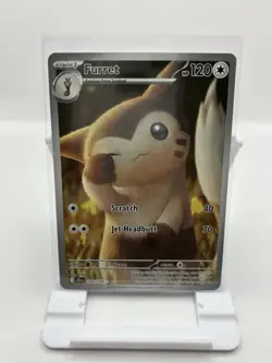 Pokemon TCG - Furret Journey Together 168/159 Illustration Rare Card - NM - Image 1