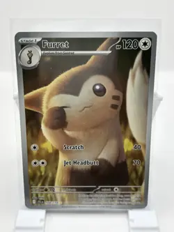 Pokemon TCG - Furret Journey Together 168/159 Illustration Rare Card - NM - Image 2