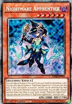 Yugioh MP25-EN004 Nightmare Apprentice Starlight Rare 1st MINT - Image 1