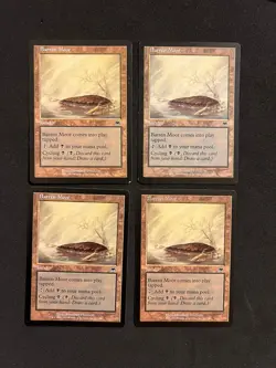 x4 Barren Moor [Onslaught] Magic MTG Cards LP - Image 1