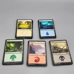 Magic the Gathering MTG (100) Card Lot of Basic Land Cards M20 Set - Image 1