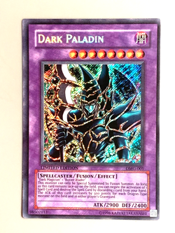 yugioh Dark Paladin DMG-001 SECRET Limited card never played Near Mint - Image 3