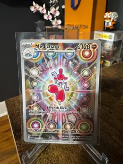Pokemon Medicham Full Art Holo Card 241/217 ASC Illustration Rare 2026 - Image 1