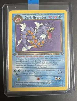 Pokemon 1st Edition Dark Gyarados Team Rocket 25/82 Rare Card TCG non-holo 20 - Image 2