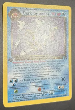 Pokemon 1st Edition Dark Gyarados Team Rocket 25/82 Rare Card TCG non-holo 20 - Image 3
