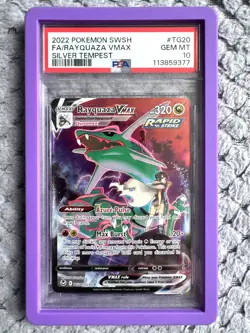 Rayquaza VMAX PSA 10 Silver Tempest Trainer Gallery TG20/TG30 Pokemon Card FA - Image 1