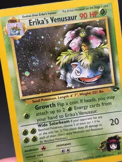 2000 ERIKA'S VENUSAUR Pokemon Card #4 4/132 Gym Challenge Unlimited Holo Rare HP - Image 5