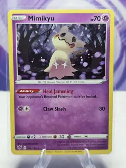 Mimikyu 081/189 Cosmos Holo Darkness Ablaze Pokemon TCG Card - Image 1