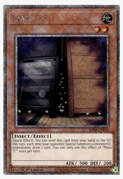 Yugioh - Maxx "C" Platinum Secret Rare RA04-EN150 Quarter Century Stampede NM - Image 1