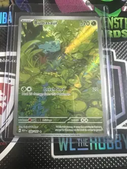Pokemon Cards Bulbasaur 166/165 151 Illustration Rare NM - Image 1