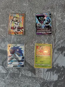 HIGH END Pokemon TCG 4 Card Lot - Shining Celebi, Zoroark GX, - Image 1