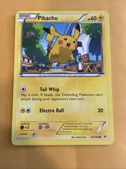 Pokemon Card Roaring Skies Pikachu 20/108 Common Non Holo MP - Image 1