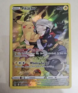Pokemon Pikachu TG05/TG30 Swsh11 Trainer Gallery Holo Card Lost Origin - Image 1