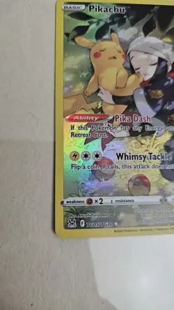 Pokemon Pikachu TG05/TG30 Swsh11 Trainer Gallery Holo Card Lost Origin - Image 2