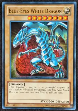 Blue-Eyes White Dragon 1996 Ultra Rare Holo Yugioh SDBE-EN001 (NM) - Image 1