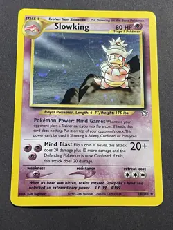 Slowking - 14/111 - Pokemon Neo Genesis Unlimited Holo Rare Card WOTC NM - Image 1