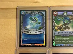 Silver Foil Lot of 4 Skylanders Battlecast TCG Cards - Image 2
