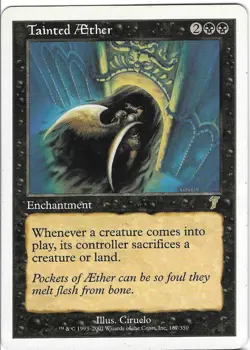 MTG - LP - Tainted Aether - Enchantment - Rare - 7th Edition - Image 1
